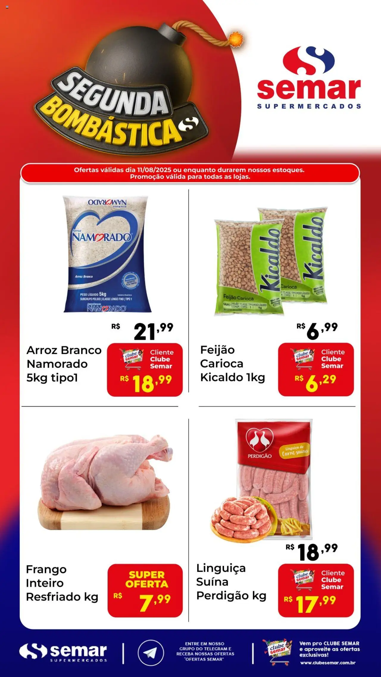 Semar Supermercado folheto "Ofertas da semana" válido a partir de 11/08/2025 - número de página 1