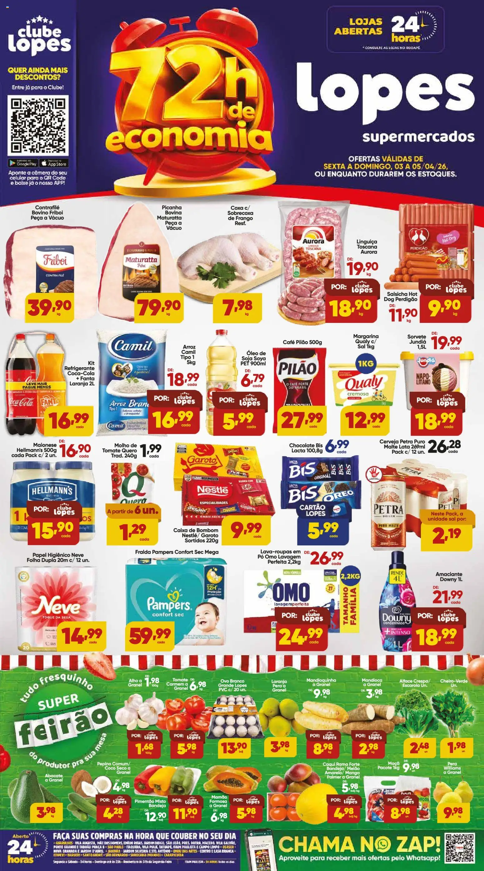 Pré-Visualização do folheto "Lopes Supermercados - Ofertas da semana" da loja Lopes Supermercados válido a partir de 03/04/2026