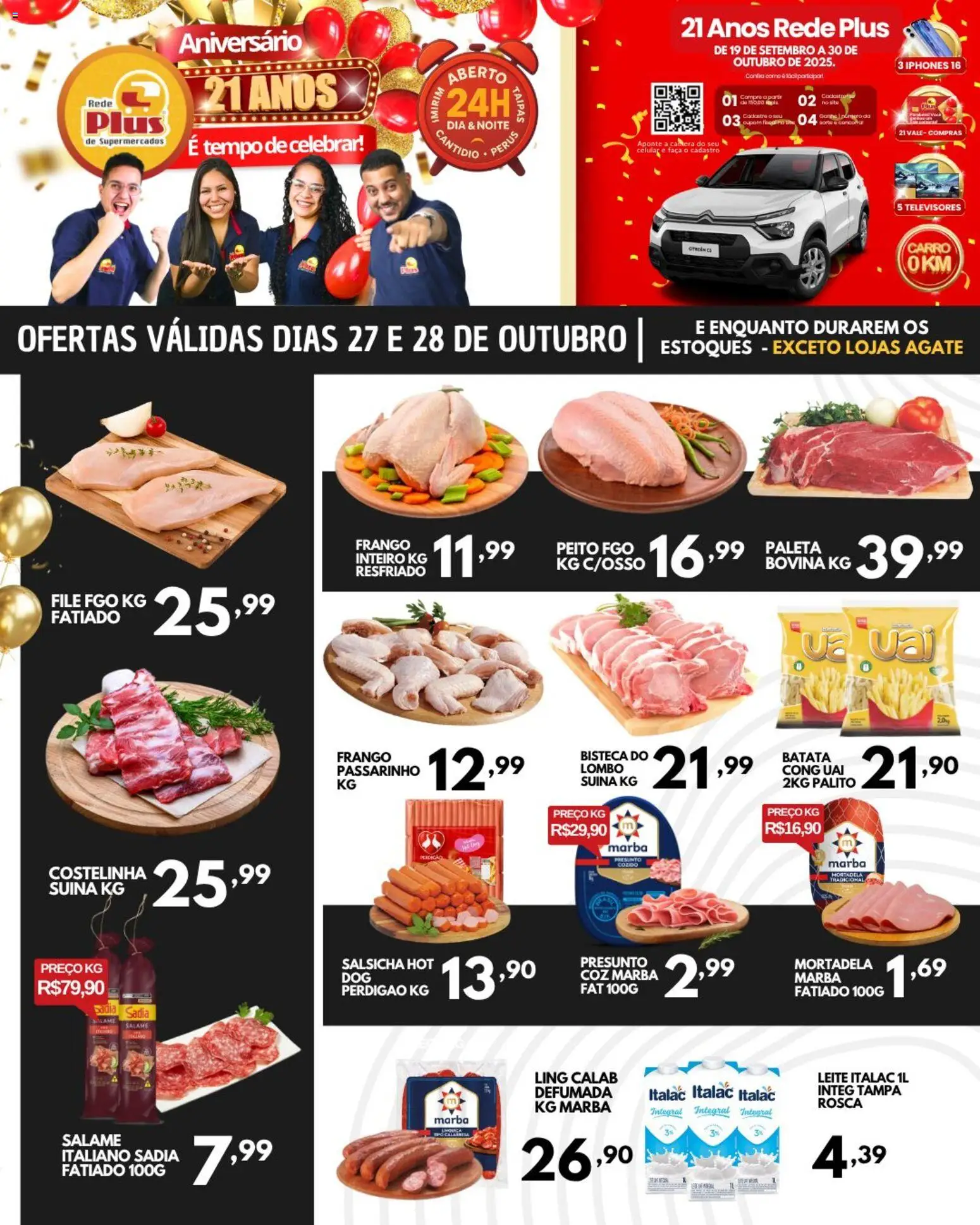 Pré-Visualização do folheto "Ofertas da semana" da loja Rede Plus Supermercados válido a partir de 27/10/2025