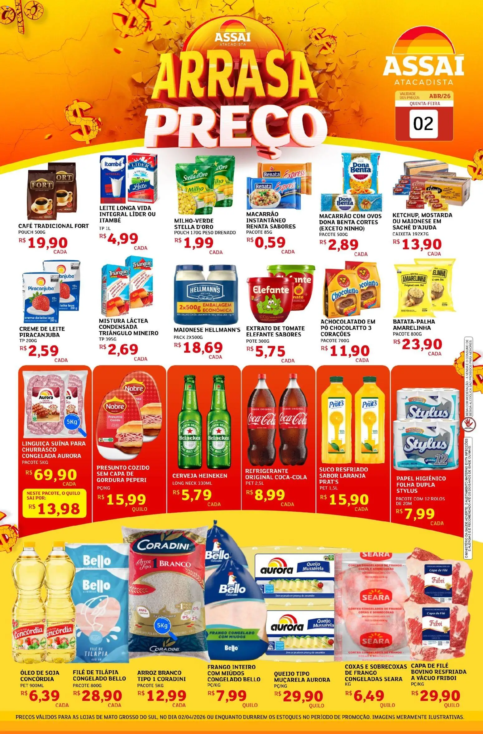 Pré-Visualização do folheto "Assaí Atacadista ofertas - MS" da loja Assaí Atacadista válido a partir de 02/04/2026