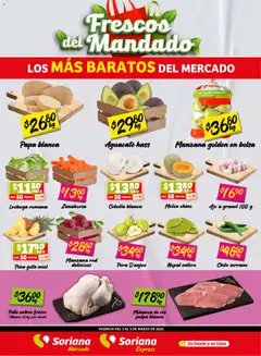 Vista previa las ofertas de la tienda Soriana - Soriana Frescos del Mandado Mercado: Nuevo León desde el 03/03/2026 