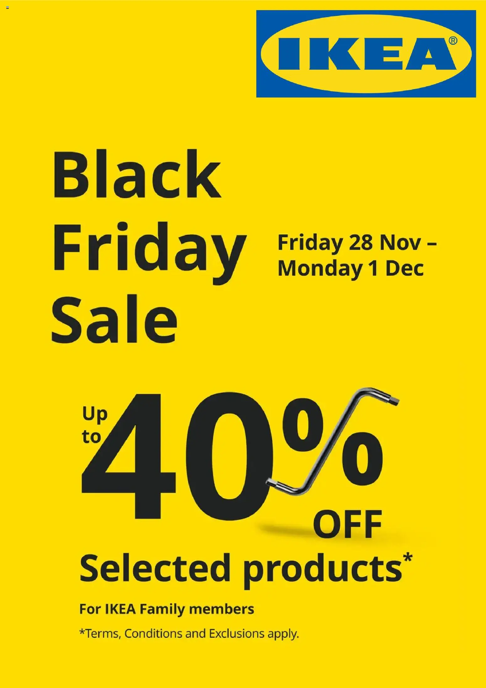 Preview of catalogue Black Friday from shop IKEA valid 28/11/2025