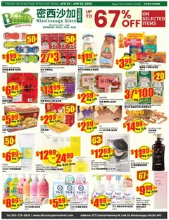 Preview of leaflet Btrust Supermarket weekly flyer - Mississauga from shop Btrust Supermarket is valid from Apr 24, 2026