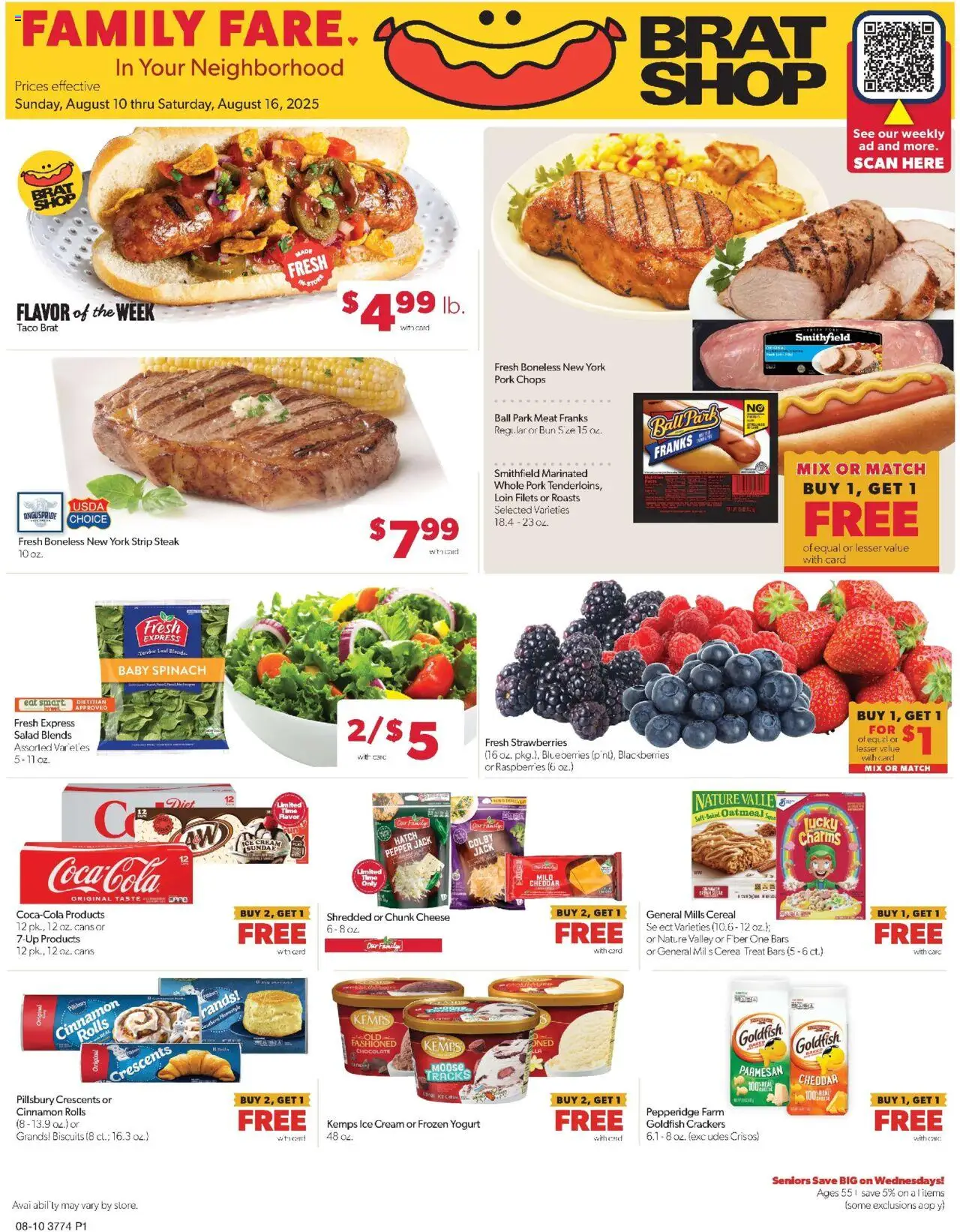 Family Fare Weekly Ad - IA from 08/10/2025 - Flyer - Page number 1