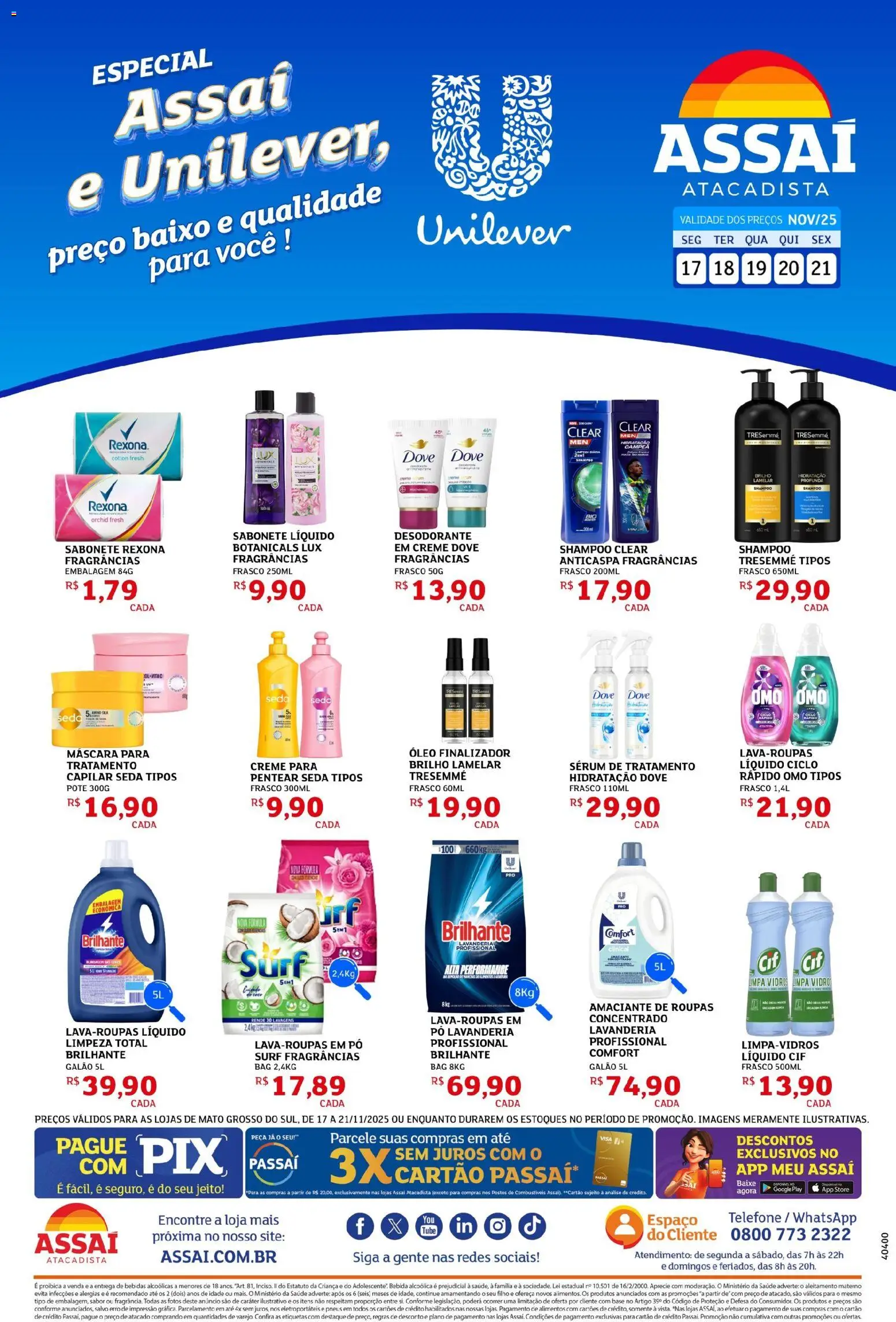 Pré-Visualização do folheto "Encarte - MS" da loja Assaí Atacadista válido a partir de 17/11/2025