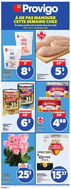 Preview of leaflet Weekly flyer / circulaire from shop Provigo is valid from Sep 25, 2025