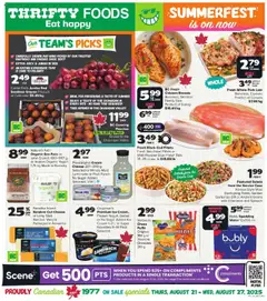 Preview of leaflet Weekly flyer / circulaire from shop Thrifty Foods is valid from Aug 21, 2025