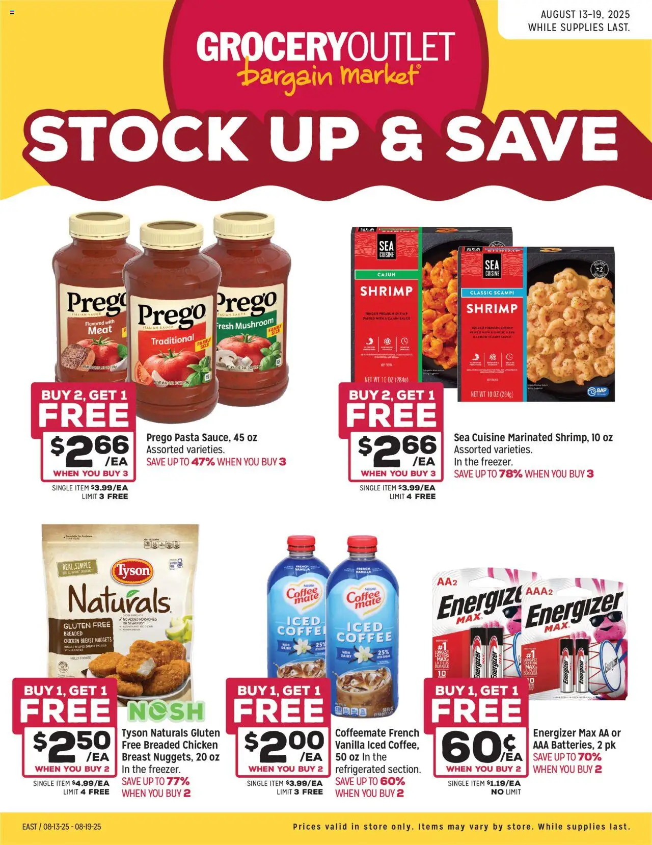 Grocery Outlet Weekly - NJ from 08/13/2025 - Flyer - Page number 1