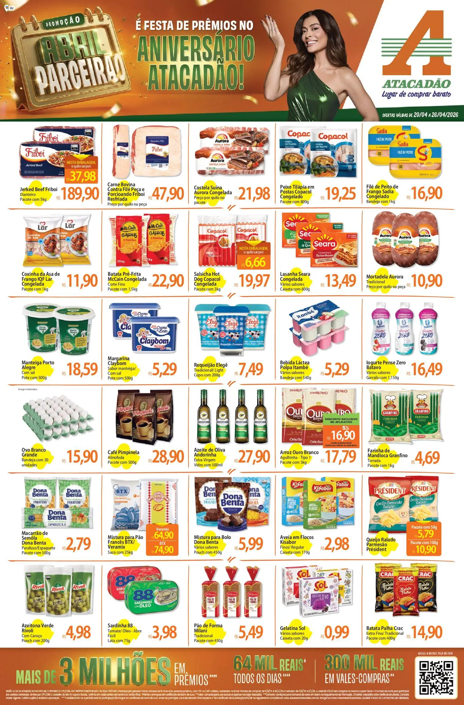 Pré-Visualização do folheto "Atacadão ofertas - RJ" da loja Atacadão válido a partir de 20/04/2026