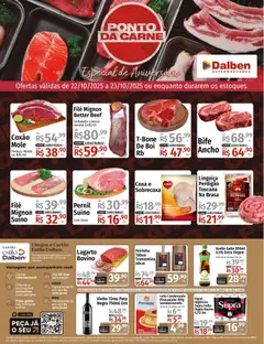 Pré-Visualização do folheto "Ofertas Ponto da Carne" da loja Supermercado Dalben válido a partir de 22/10/2025