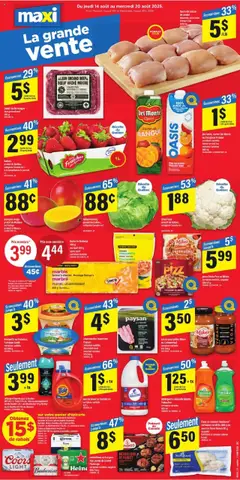 Un aperçu du dépliant Weekly flyer / circulaire du magasin Maxi est valide à partir 14 août 2025