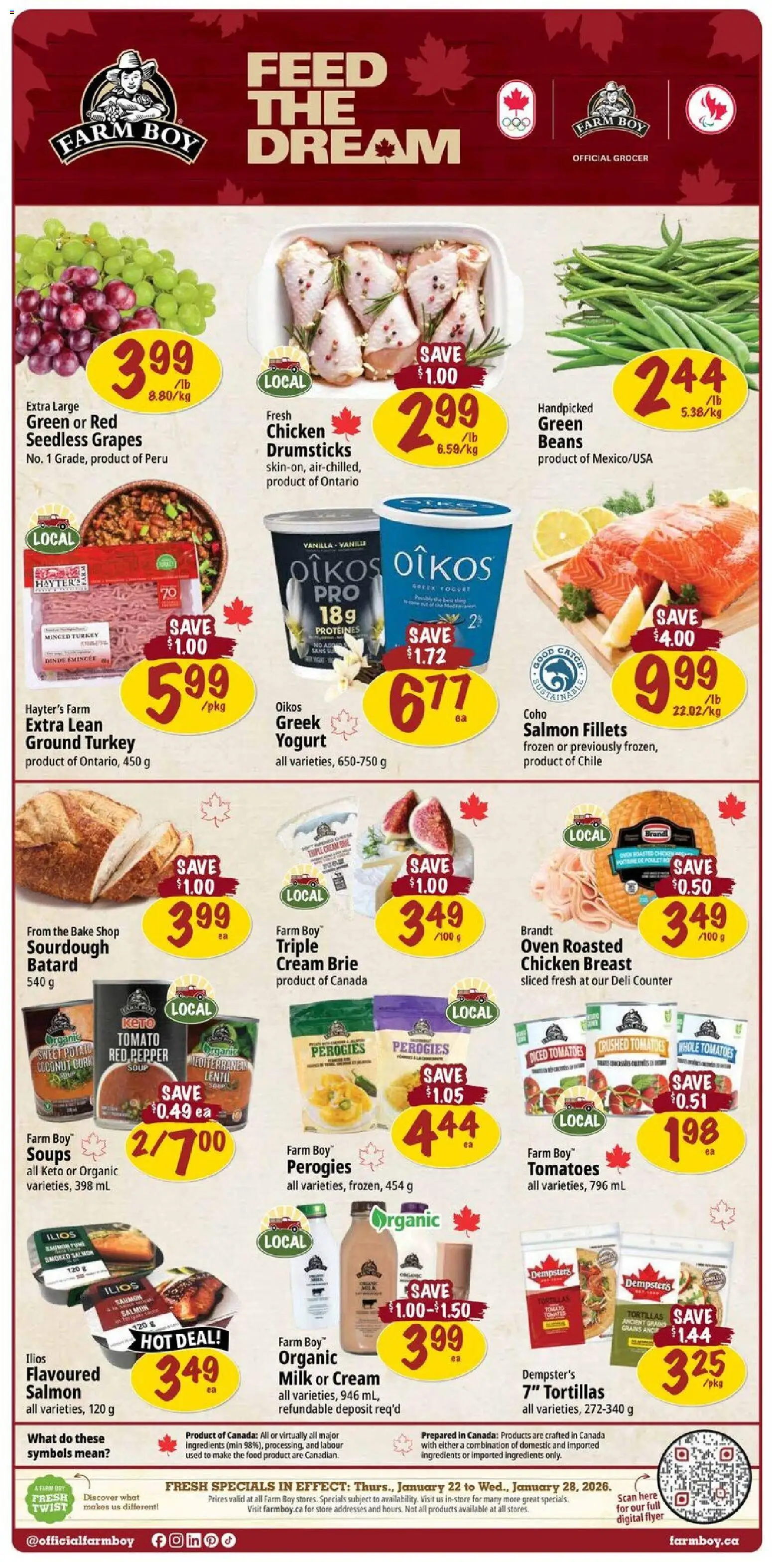 Preview of leaflet Weekly flyer / circulaire from shop Farm Boy is valid from Jan 22, 2026