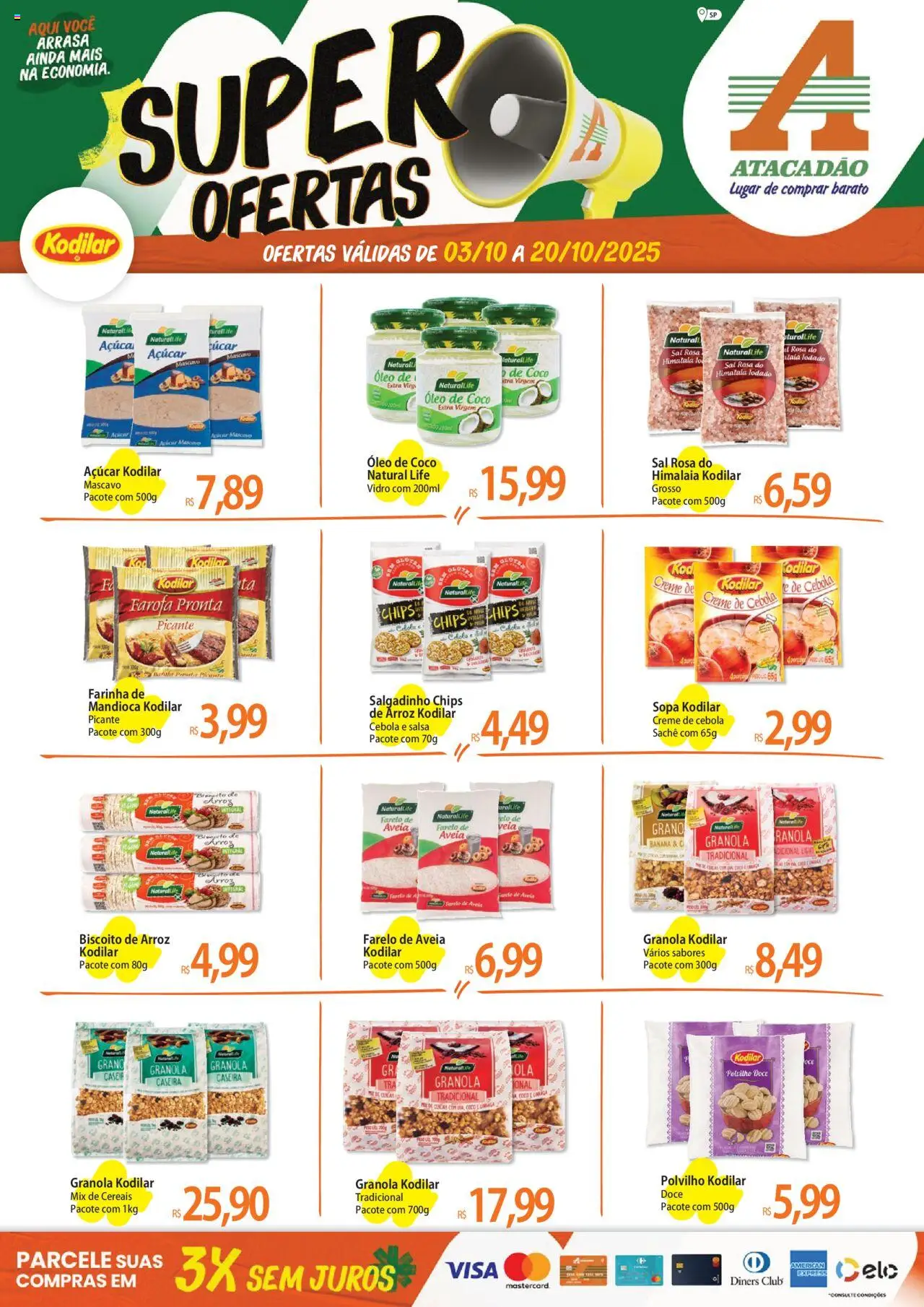 Atacadão folheto "Ofertas - SP" válido a partir de 03/10/2025 - número de página 1