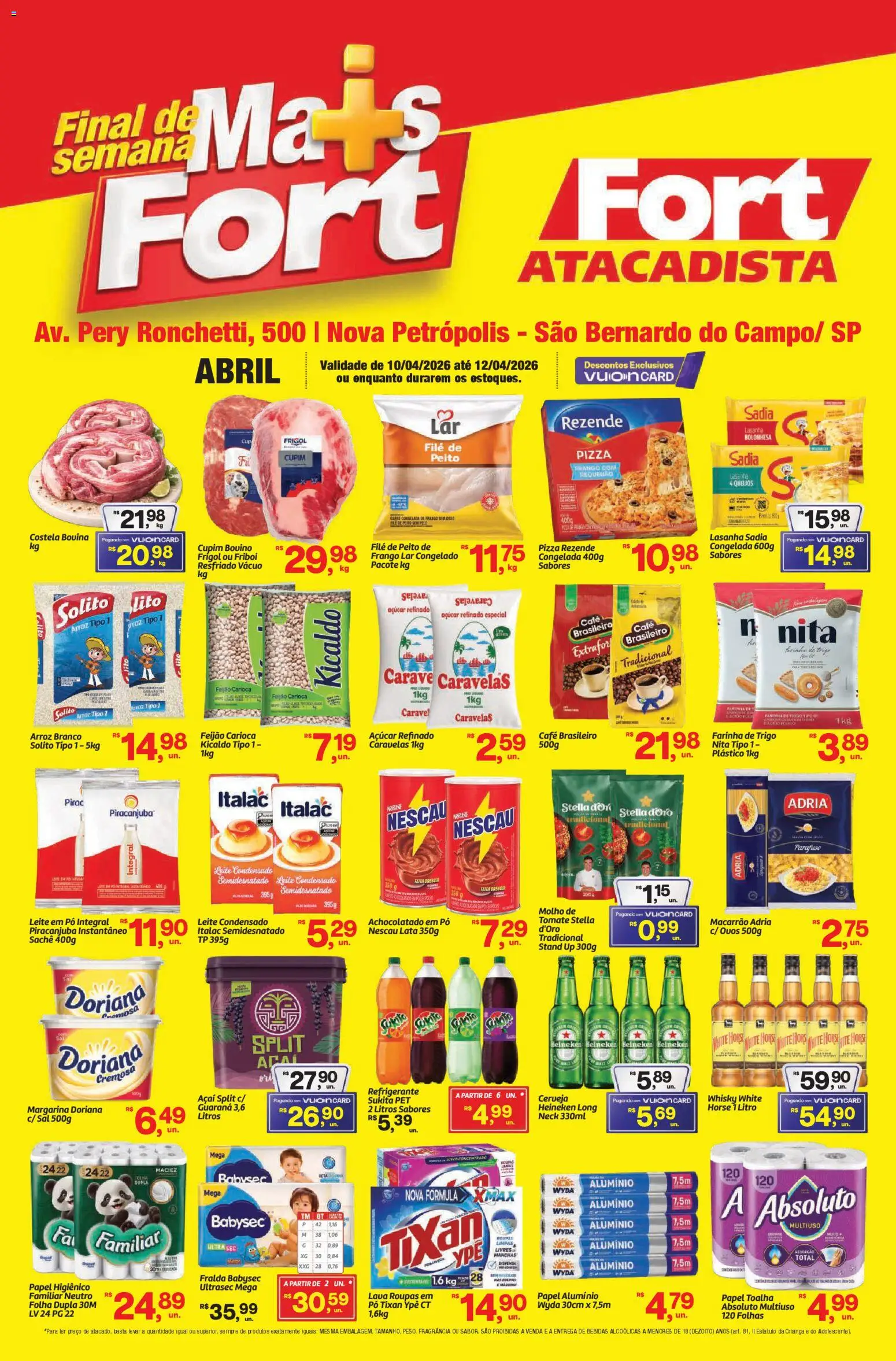 Pré-Visualização do folheto "Fort Atacadista - Ofertas da semana" da loja Fort Atacadista válido a partir de 10/04/2026