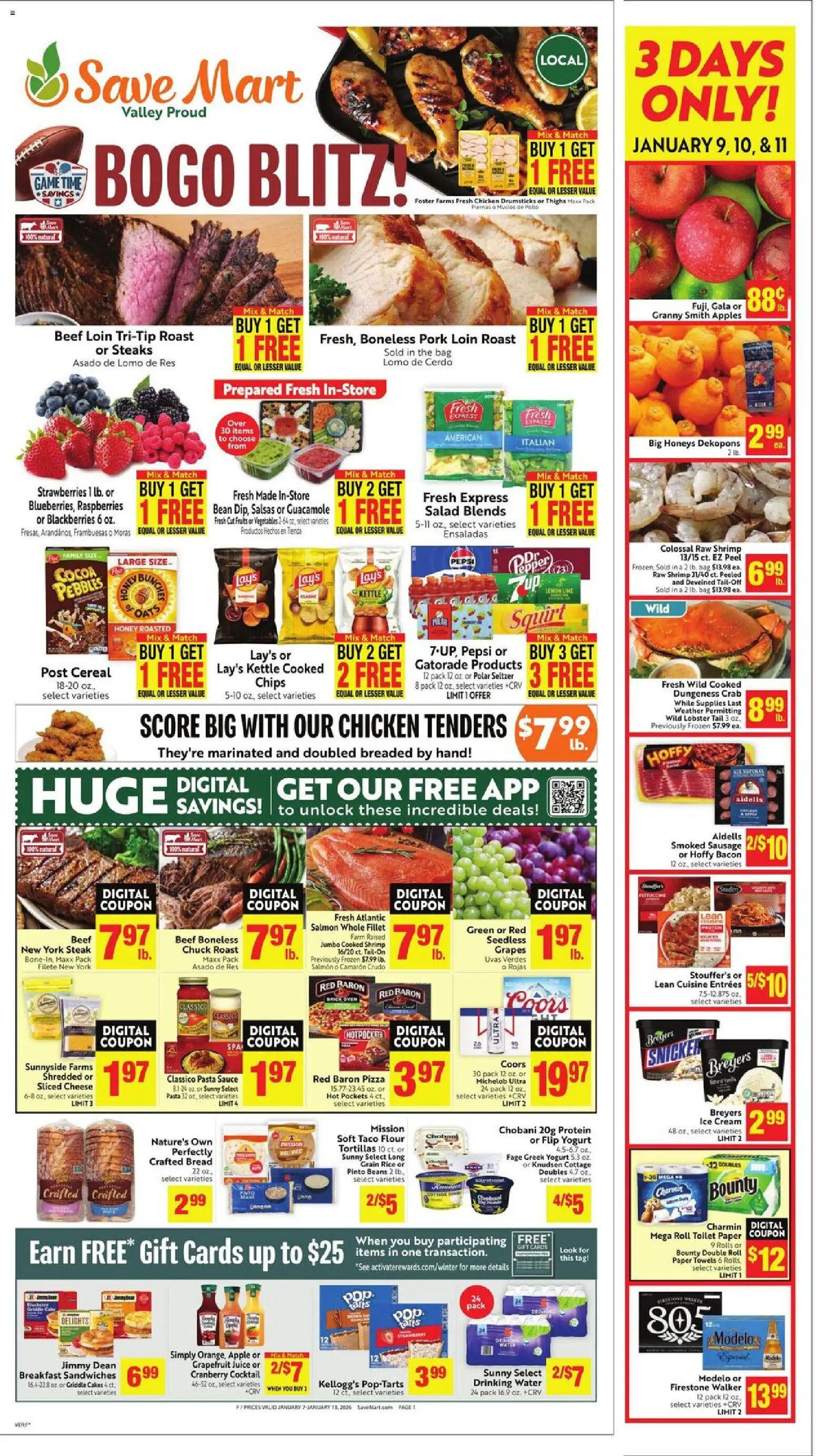 Ad Preview of Save Mart Weekly Ad from 01/07/2026