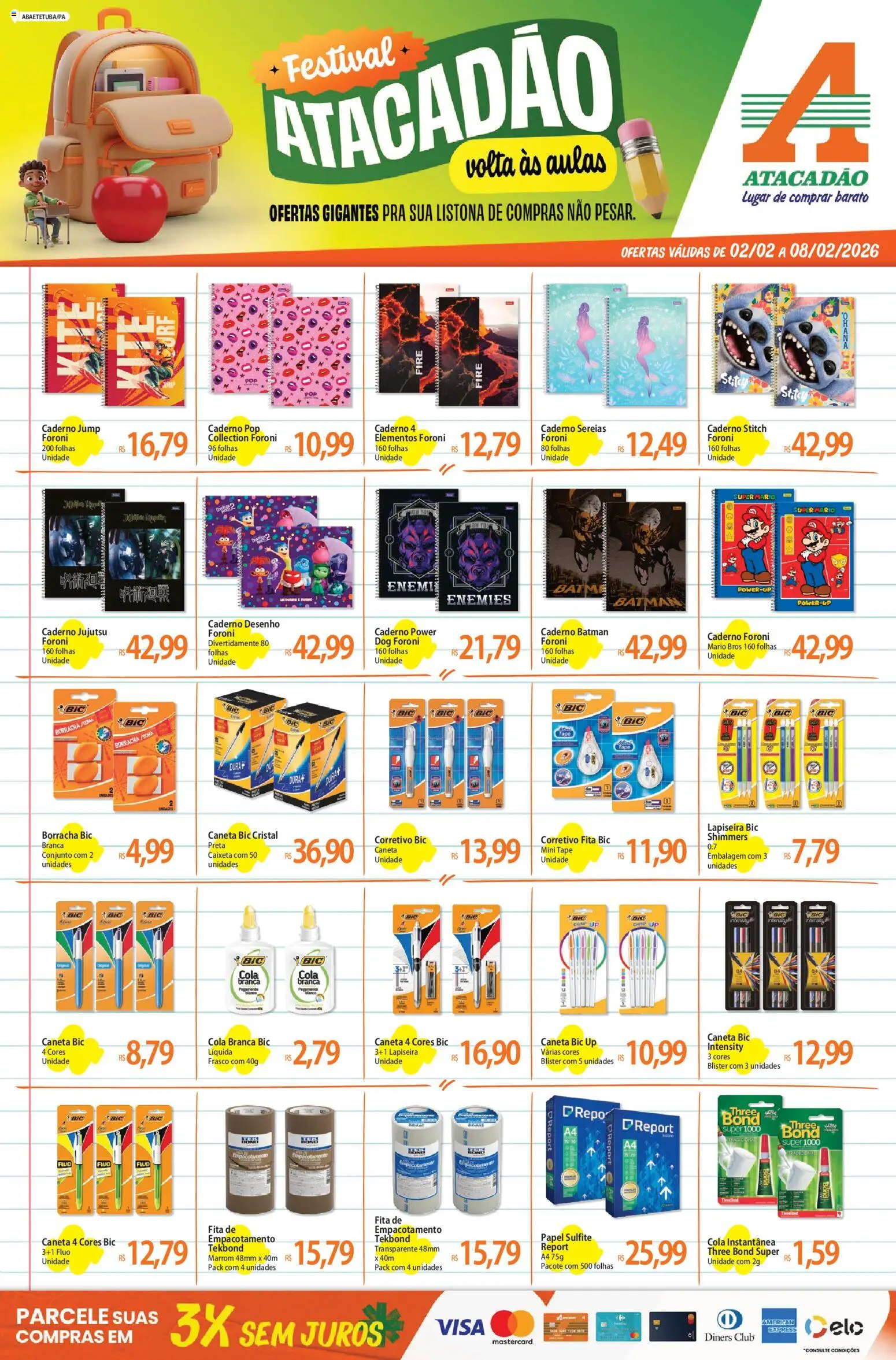 Pré-Visualização do folheto "Ofertas - PA" da loja Atacadão válido a partir de 02/02/2026