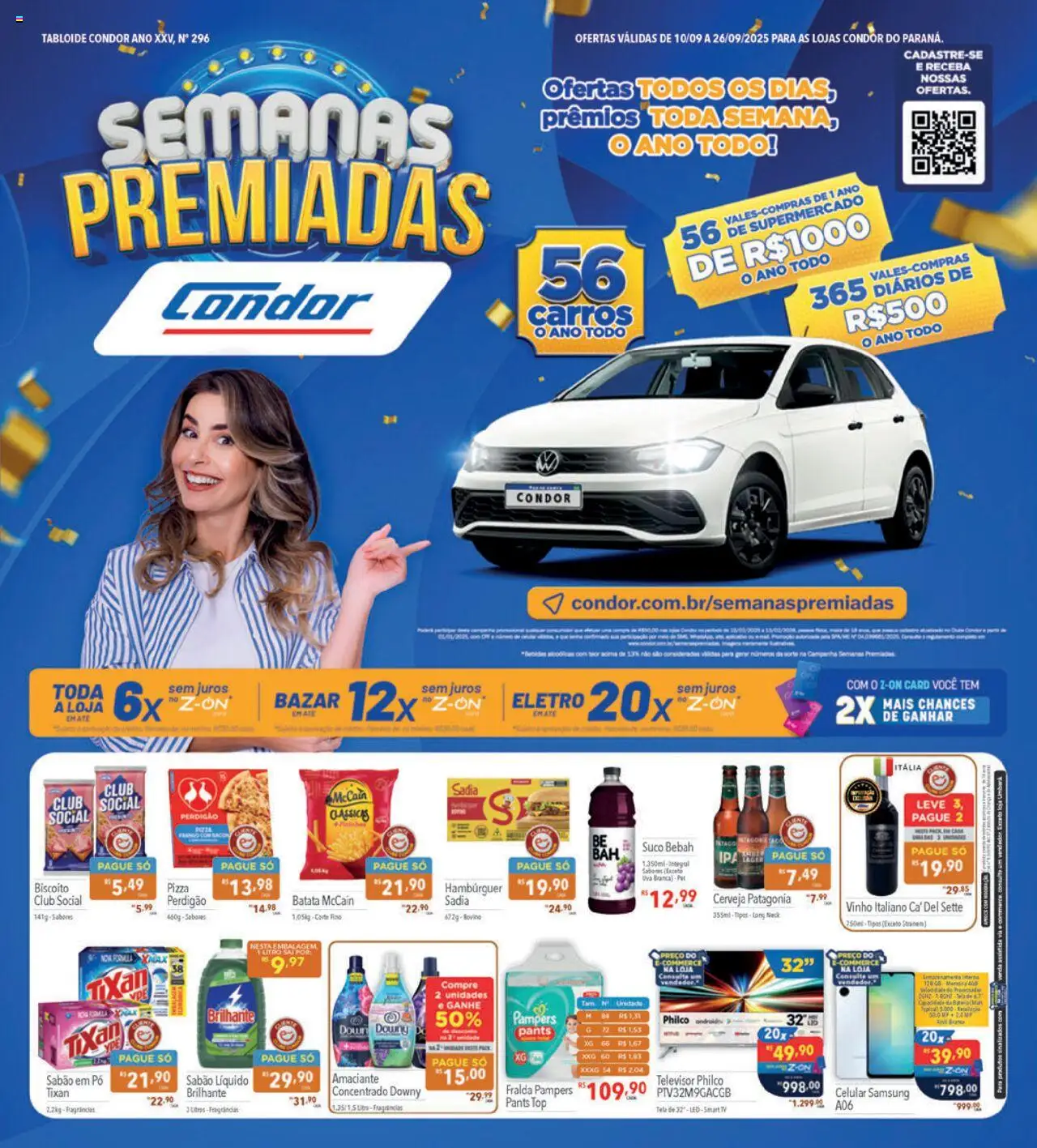 Supermercados Condor folheto "Ofertas Semanas Premiadas" válido a partir de 10/09/2025 - número de página 1