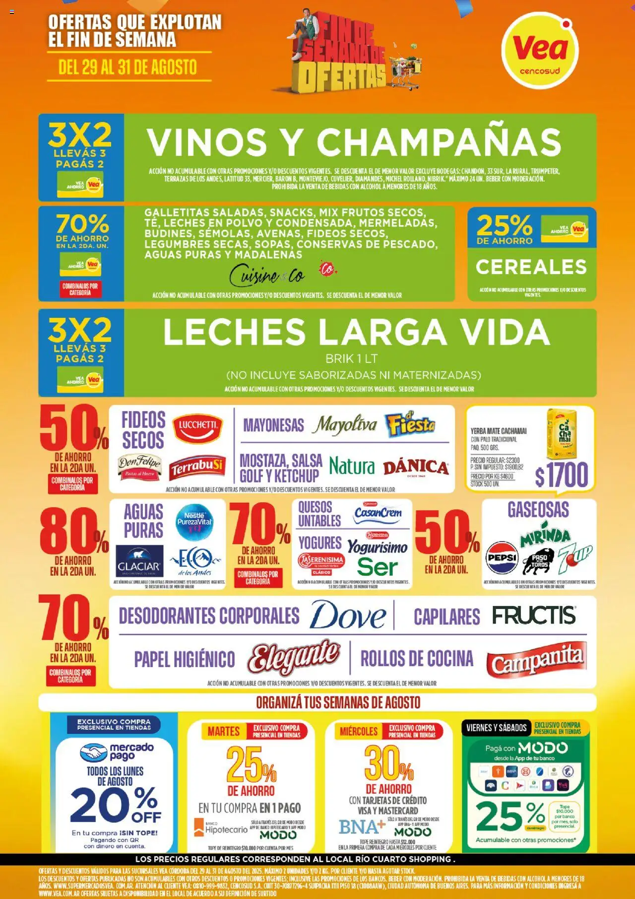Vea Ofertas - Córdoba del 29/08/2025 >> Catálogo