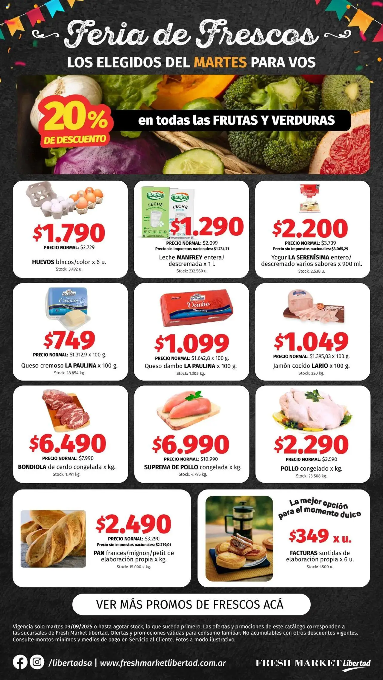 Hipermercado Libertad Feria de Frescos - DOT del 09/09/2025 Online