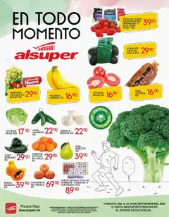 Vista previa las ofertas de la tienda Alsuper - Folleto Zacatecas desde el 16/09/2025 