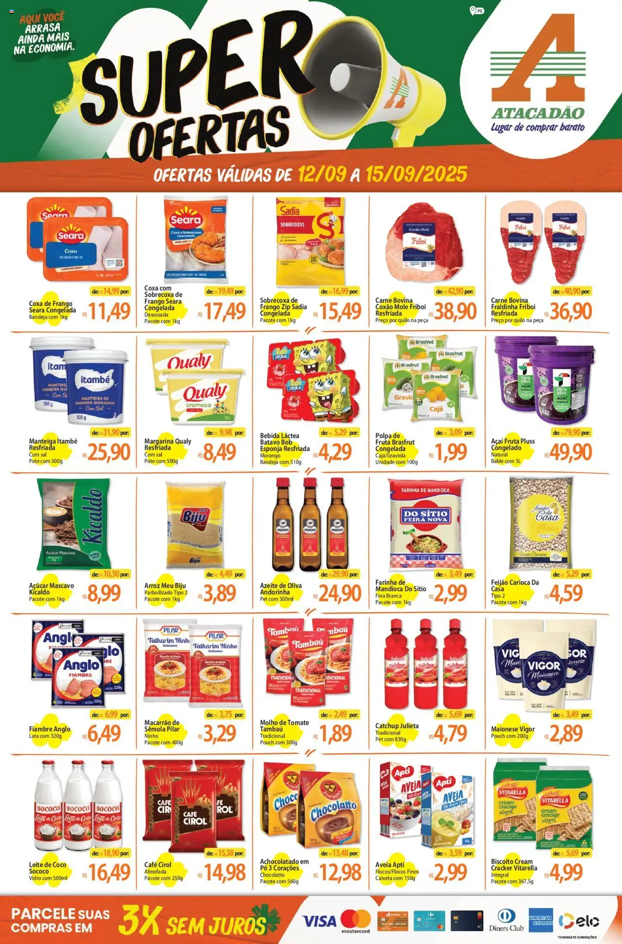 Atacadão folheto "Ofertas - PE" válido a partir de 12/09/2025 - número de página 1