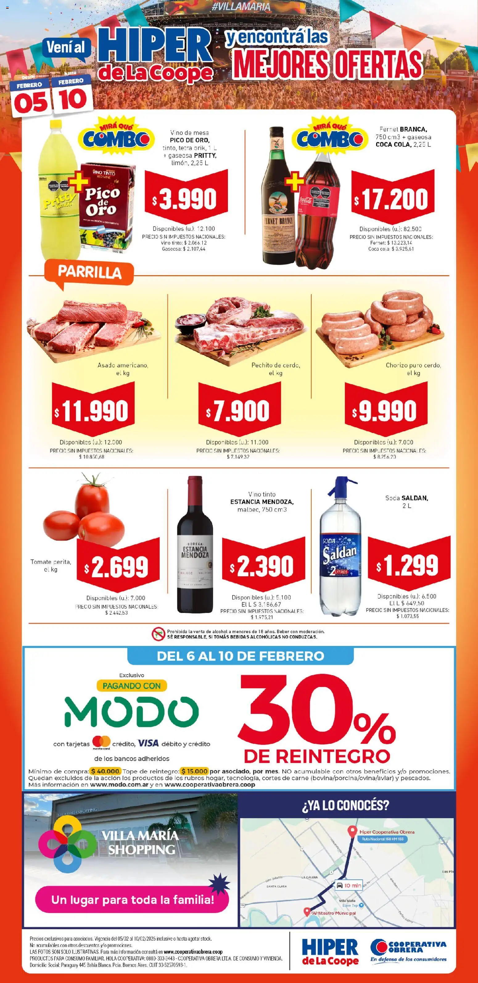 Vista previa del folleto de la tienda Cooperativa Obrera válido desde el 05/02/2026 