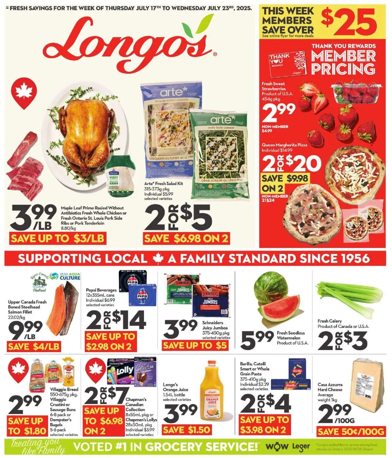 Longo's flyer valid from Jul 17, 2025 - page number 1