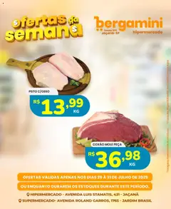 Pré-Visualização do folheto "Ofertas da semana" da loja Supermercado Bergamini válido a partir de 29/07/2025