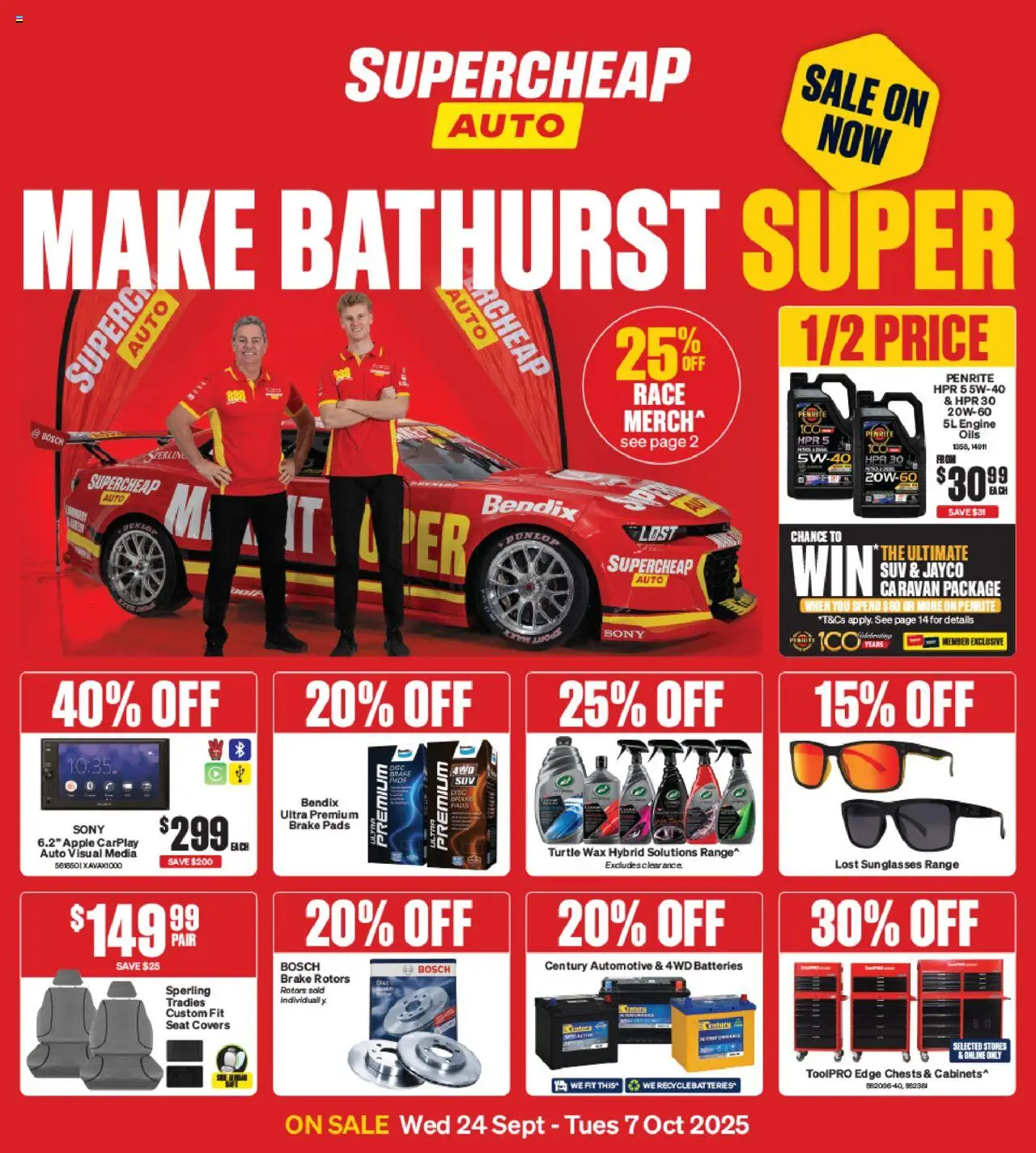 Supercheap Auto catalogue valid from 24/09/2025 - page 1