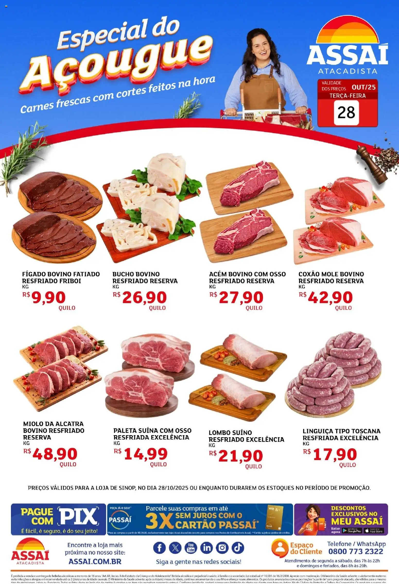Assaí Atacadista folheto "Encarte - MT" válido a partir de 28/10/2025 - número de página 1