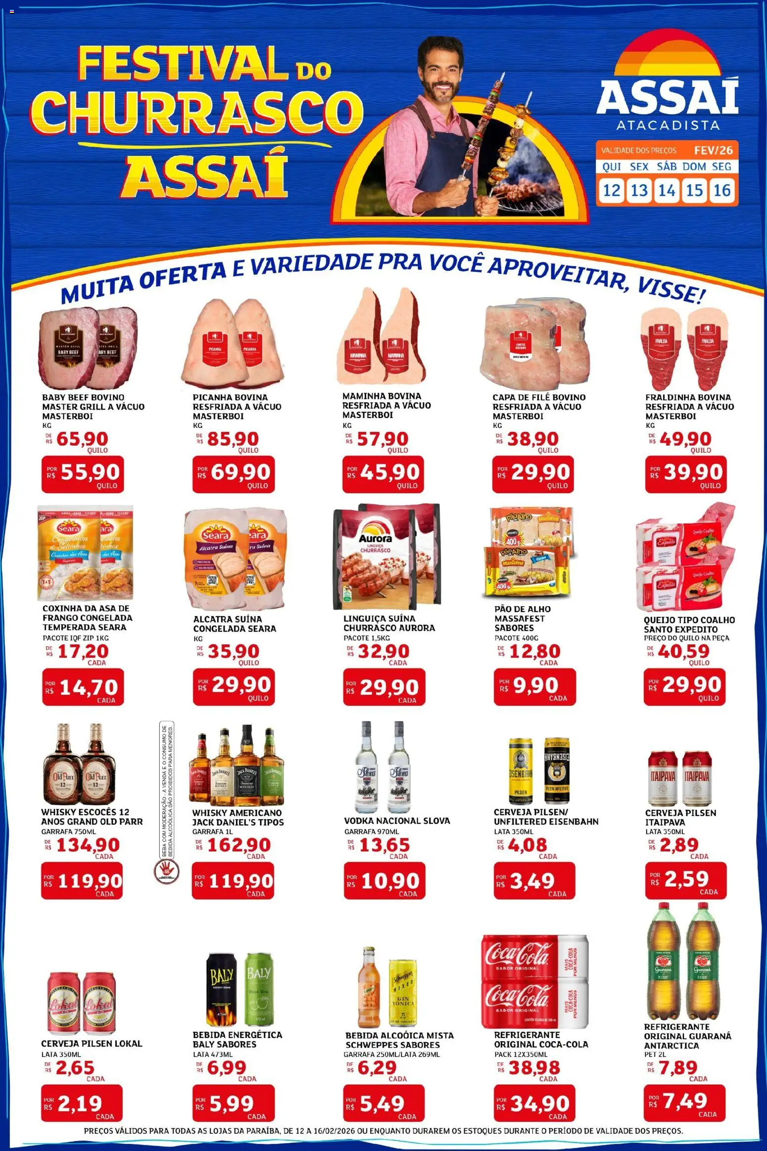 Pré-Visualização do folheto "Assaí Atacadista ofertas - PB" da loja Assaí Atacadista válido a partir de 12/03/2026