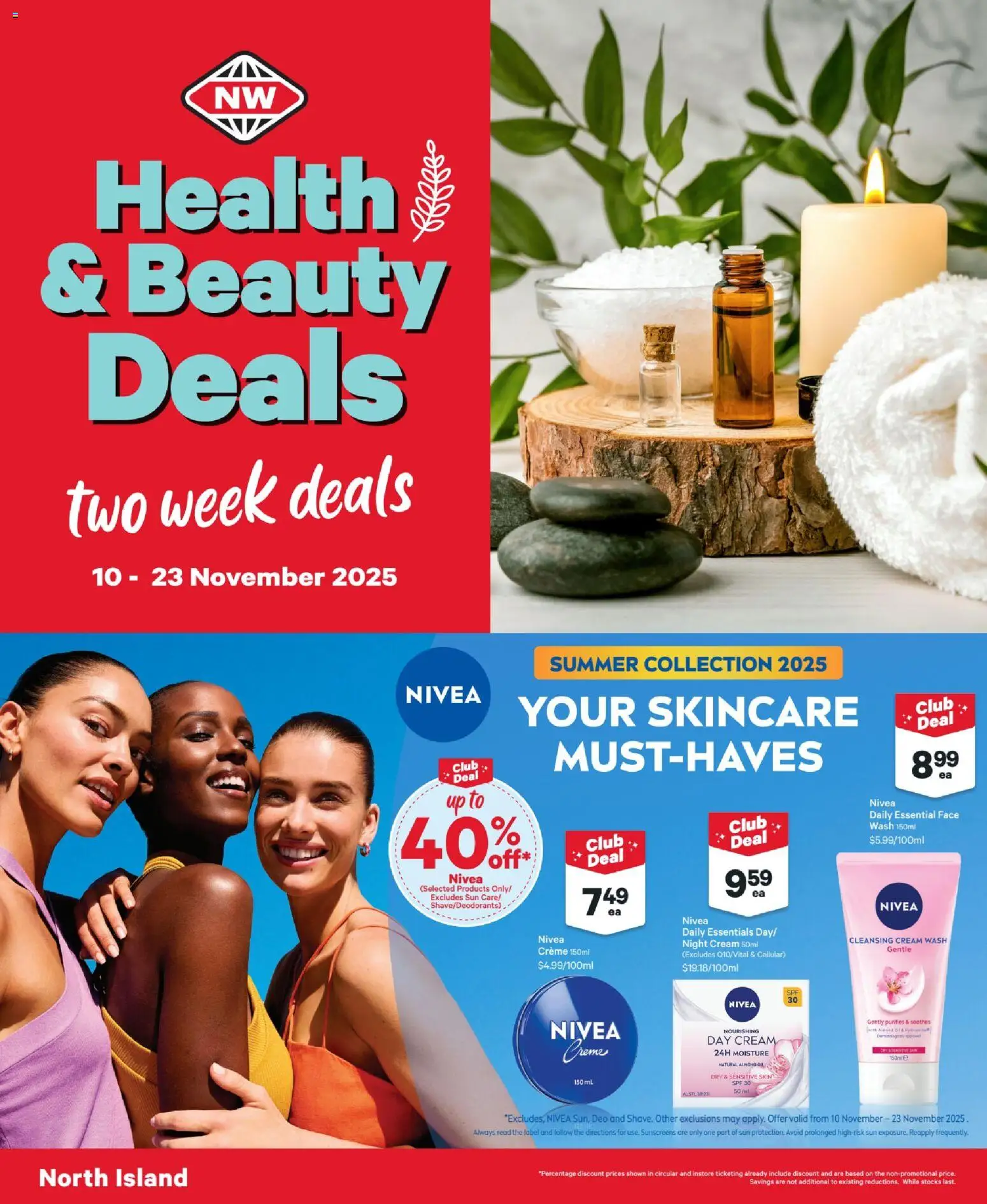 Preview of catalogue Health & Beauty deals North island from shop New World valid 9 Nov 2025