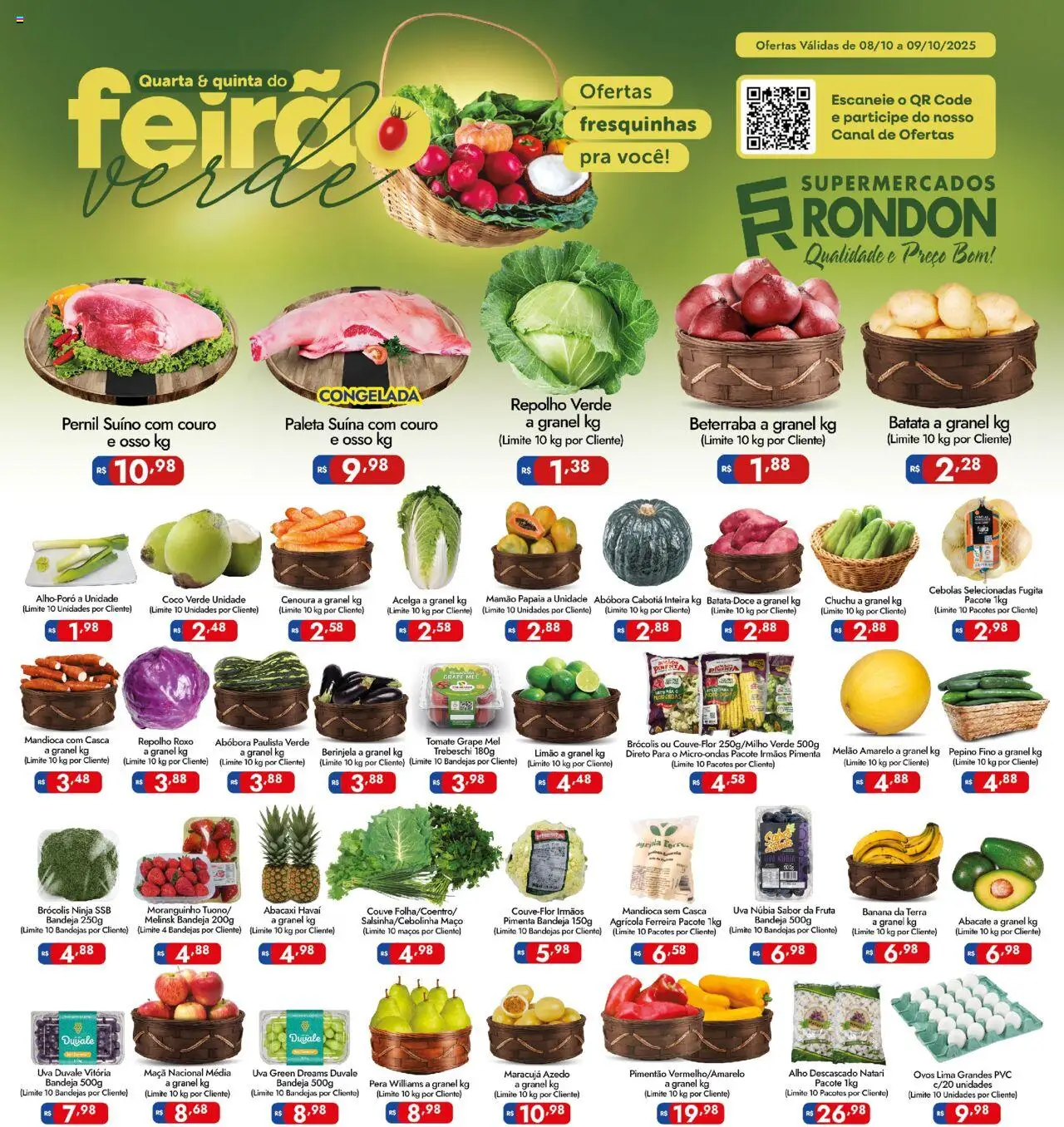 Supermercados Rondon folheto "Ofertas do semana" válido a partir de 08/10/2025 - número de página 1
