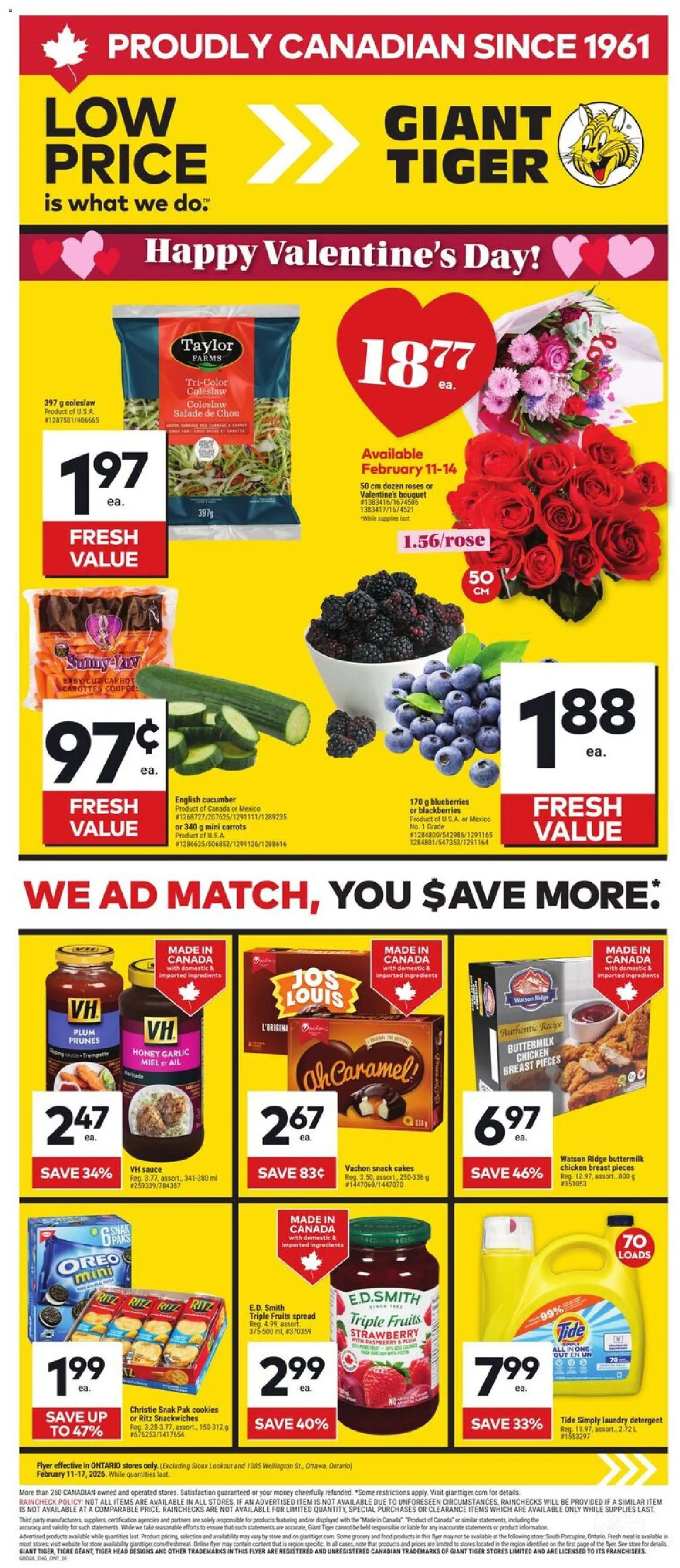 Preview of leaflet Weekly Flyer from shop Giant Tiger is valid from Feb 11, 2026
