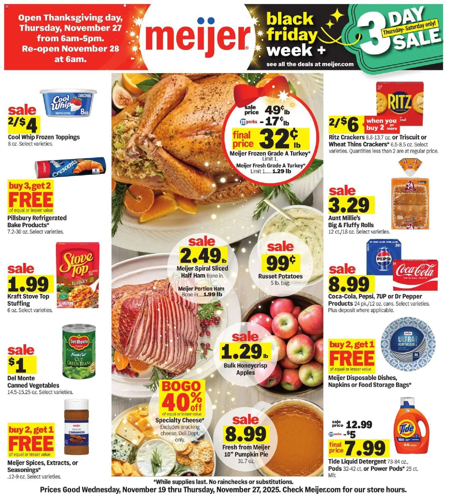 Ad Preview of Meijer Weekly Ad - MI from 11/19/2025