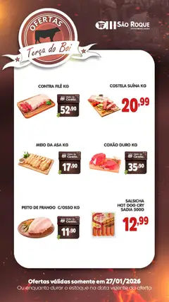 Pré-Visualização do folheto "Ofertas da semana" da loja São Roque Supermercados válido a partir de 27/01/2026