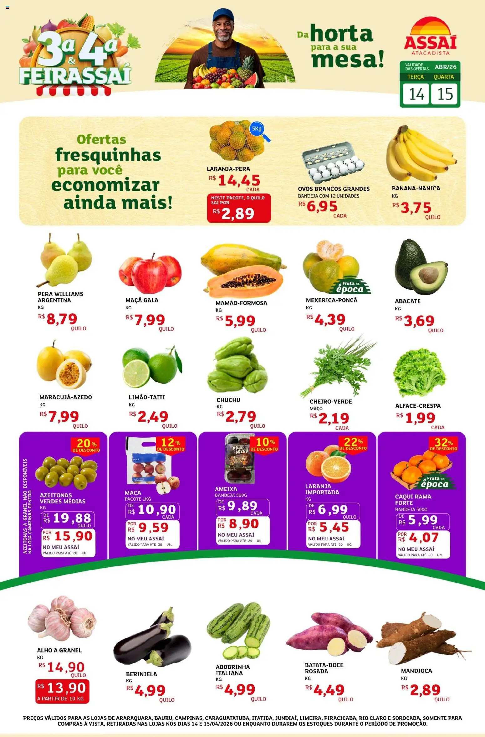 Pré-Visualização do folheto "Assaí Atacadista ofertas - SP" da loja Assaí Atacadista válido a partir de 14/04/2026