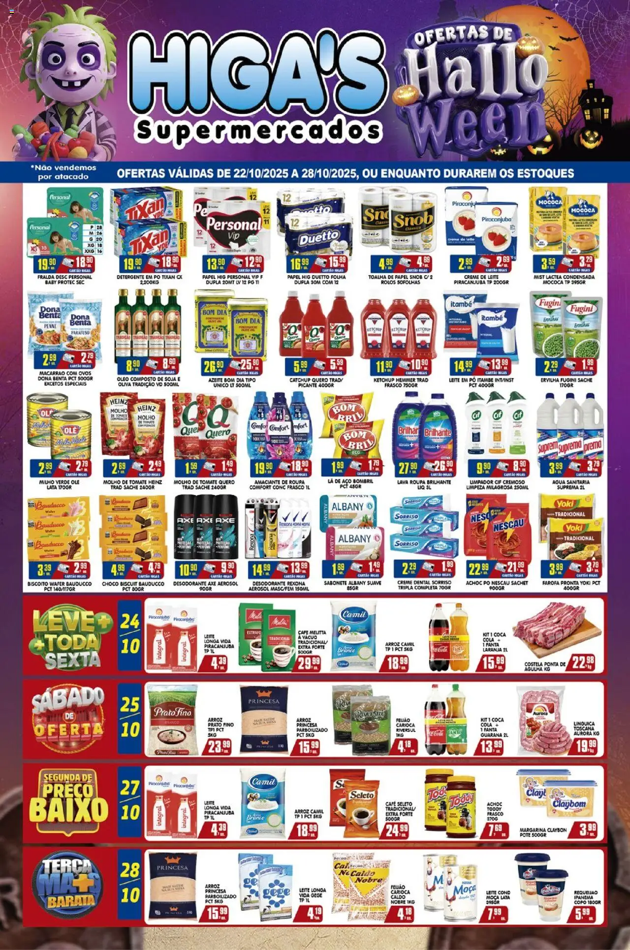 Higa's Supermercado folheto "Ofertas da semana" válido a partir de 22/10/2025 - número de página 1