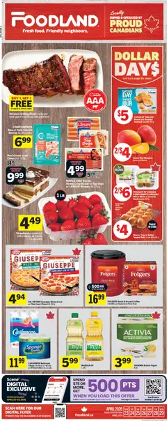 Preview of leaflet Foodland weekly flyer / circulaire from shop Foodland is valid from Apr 23, 2026