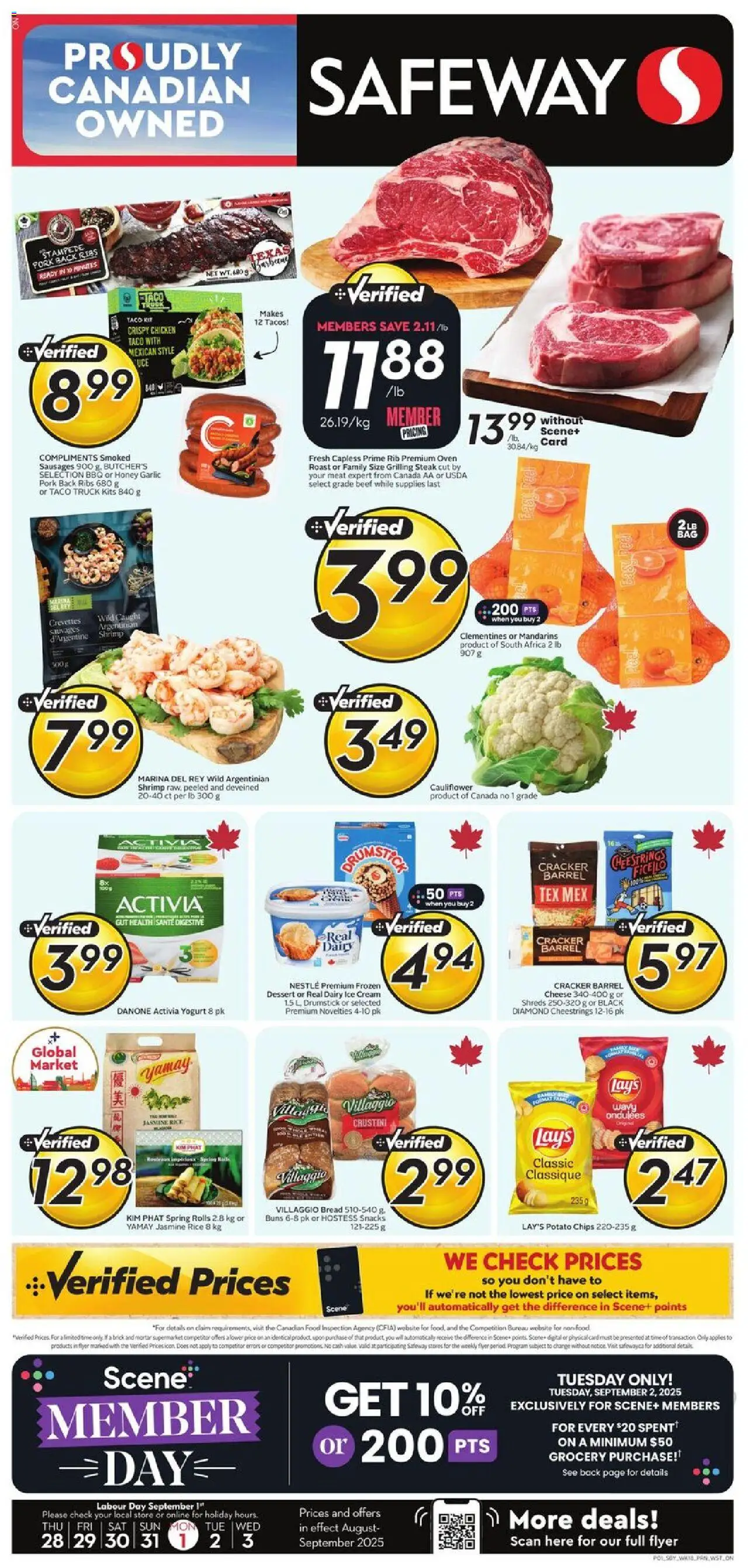 Safeway flyer valid from Aug 28, 2025 - page number 1