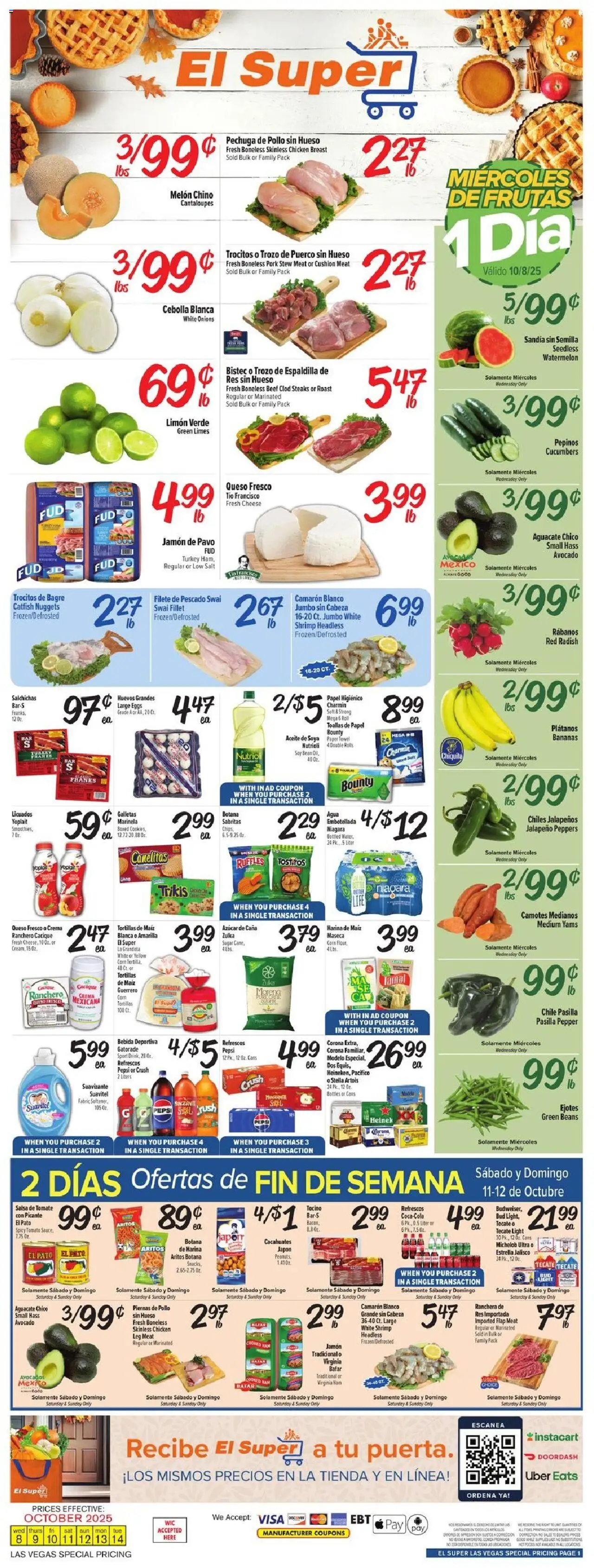 El Super Weekly Ad - NV from 10/08/2025 - Flyer - Page number 1