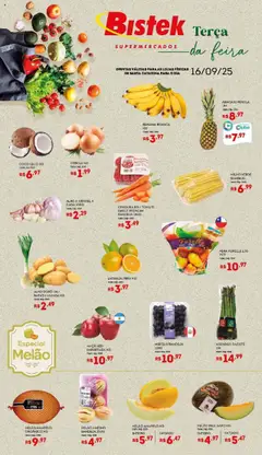 Pré-Visualização do folheto "Ofertas Hortifruti " da loja Bistek Supermercados válido a partir de 16/09/2025