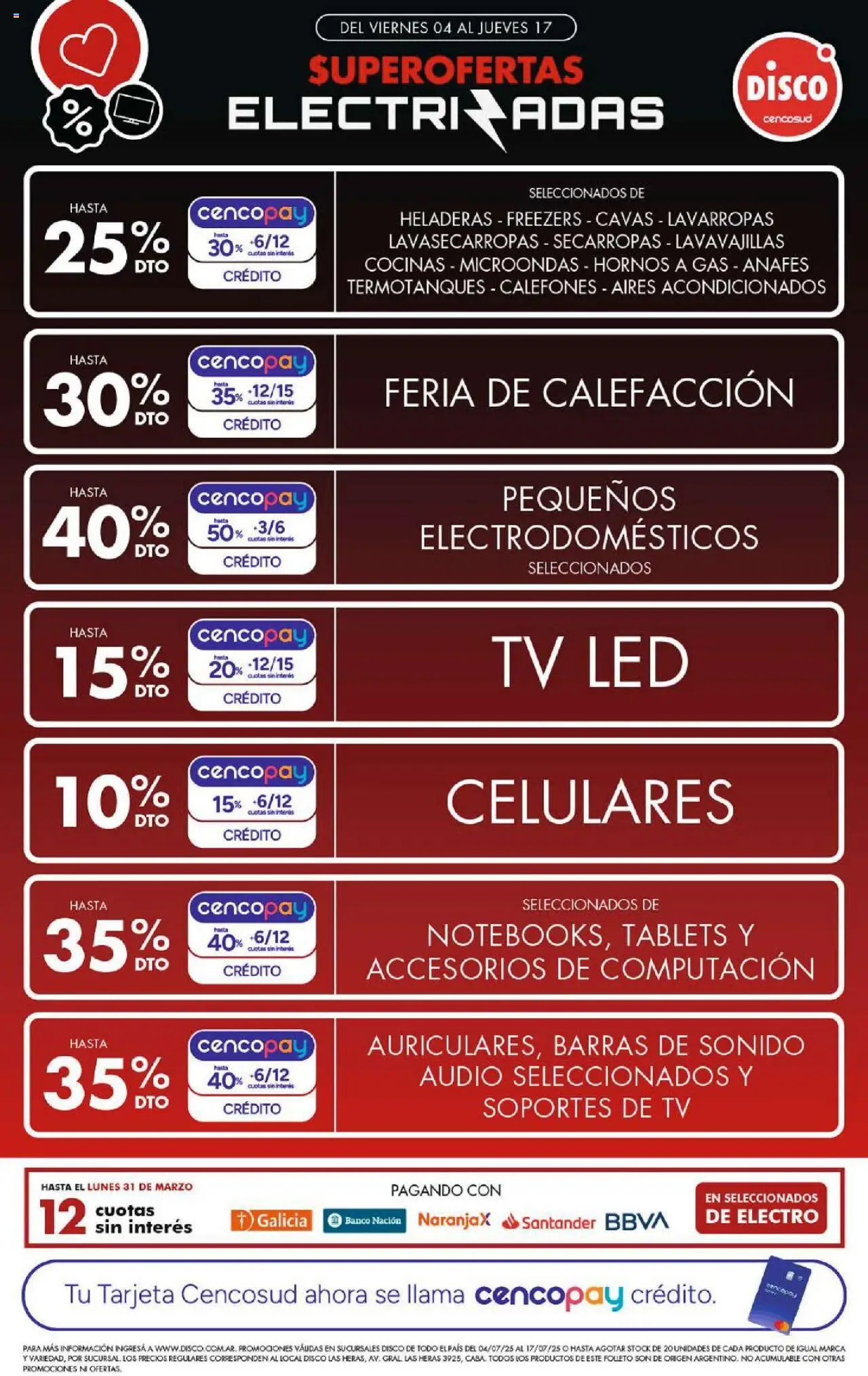 Disco Electro, Tiempo Libre y Textil del 04/07/2025 Online