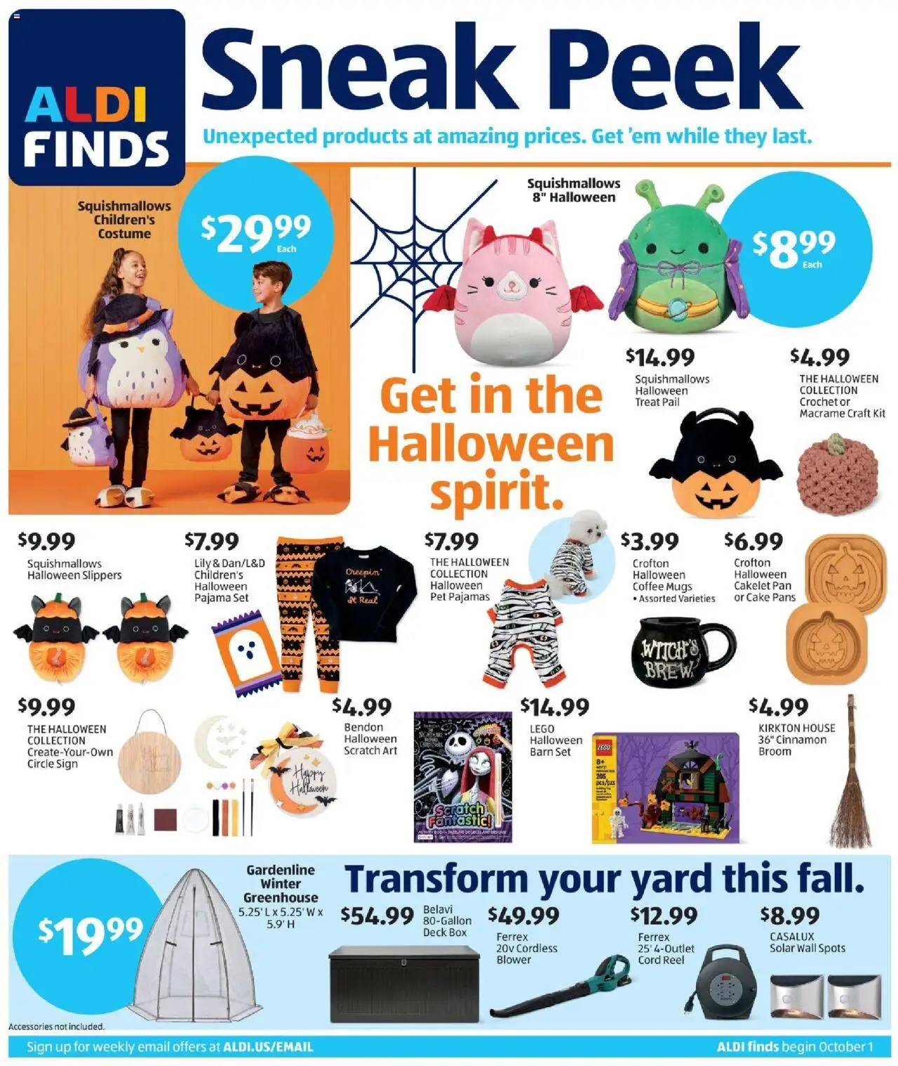 Aldi Weekly Ad from 10/01/2025 - Flyer, Sales ad - Page number 1