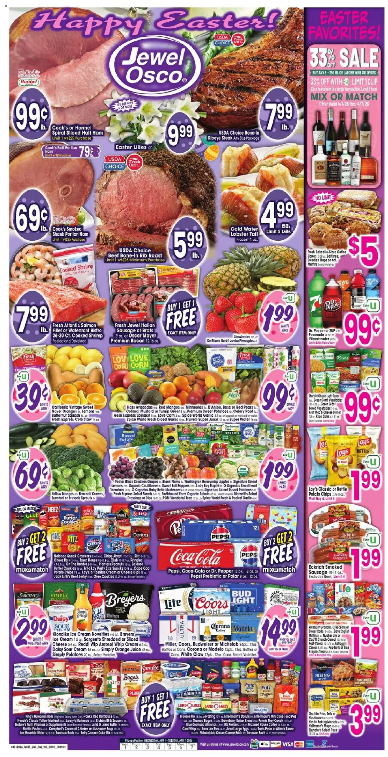 Ad Preview of Jewel Osco Jewel Osco Weekly Ad from 04/01/2026