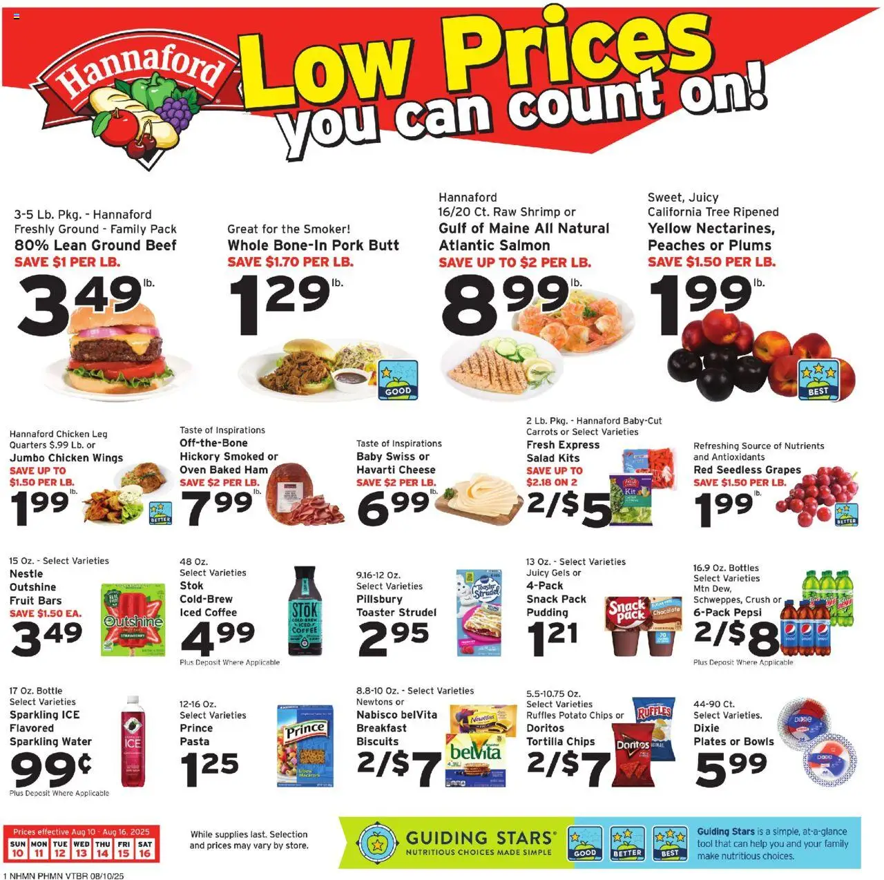 Hannaford Weekly Ad from 08/10/2025 - Flyer - Page number 1
