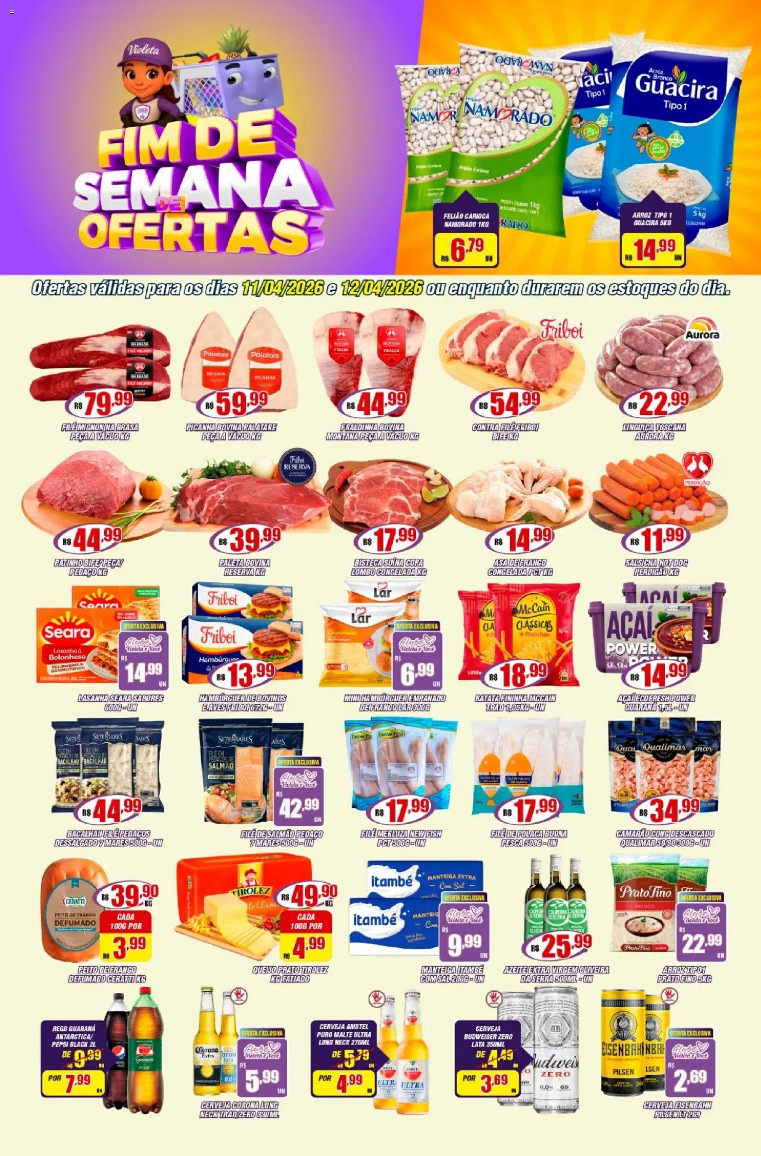 Pré-Visualização do folheto "Violeta Supermercados - Ofertas da semana" da loja Violeta Supermercados válido a partir de 11/04/2026