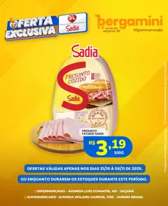Pré-Visualização do folheto "Ofertas Sadia e Perdigão" da loja Supermercado Bergamini válido a partir de 31/10/2025 | Página: 6