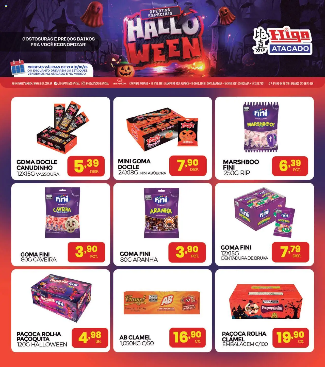Higa Atacado folheto "Ofertas de Halloween" válido a partir de 21/10/2025 - número de página 1