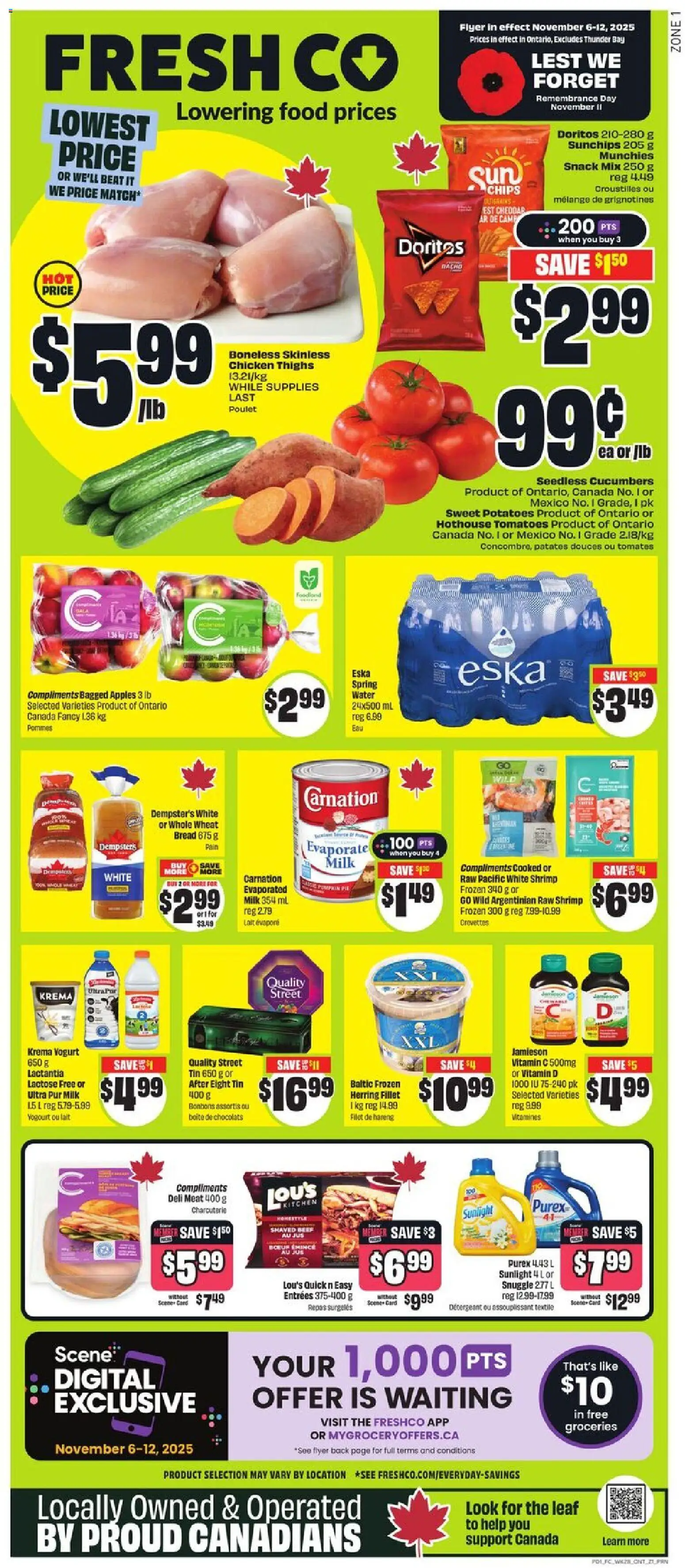 Preview of leaflet Weekly flyer / circulaire from shop FreshCo is valid from Nov 06, 2025